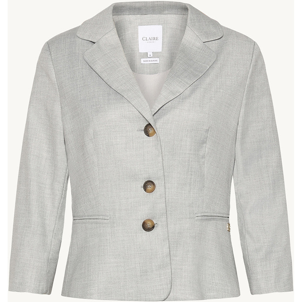 CLAIRE Blazer CWEaren Blazer 1218 Soft Grey Melange