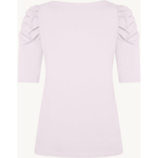 CLAIRE CWAdrienne draped T-Shirt T-shirt L/S 3804 Lavender