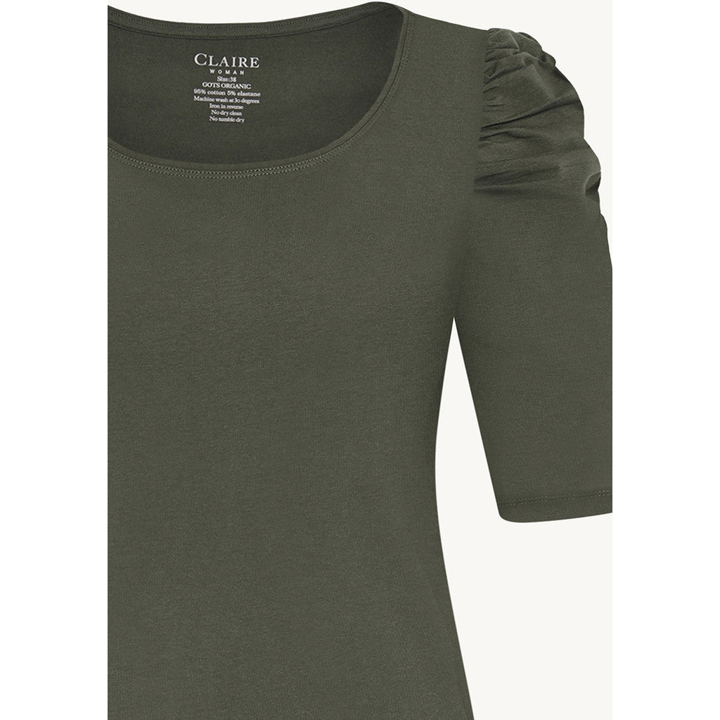 CLAIRE CWAdrienne draped T-Shirt T-shirt L/S 4480 Old Forest