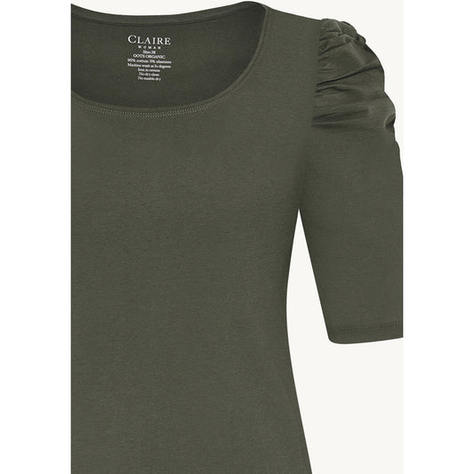 CLAIRE CWAdrienne draped T-Shirt T-shirt L/S 4480 Old Forest