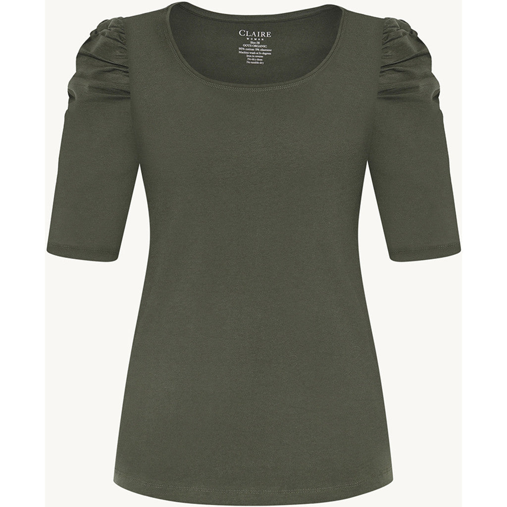 CLAIRE CWAdrienne draped T-Shirt T-shirt L/S 4480 Old Forest