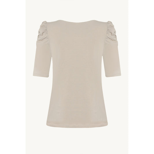 CLAIRE CWAdrienne draped T-Shirt T-shirt L/S 4538 Feather