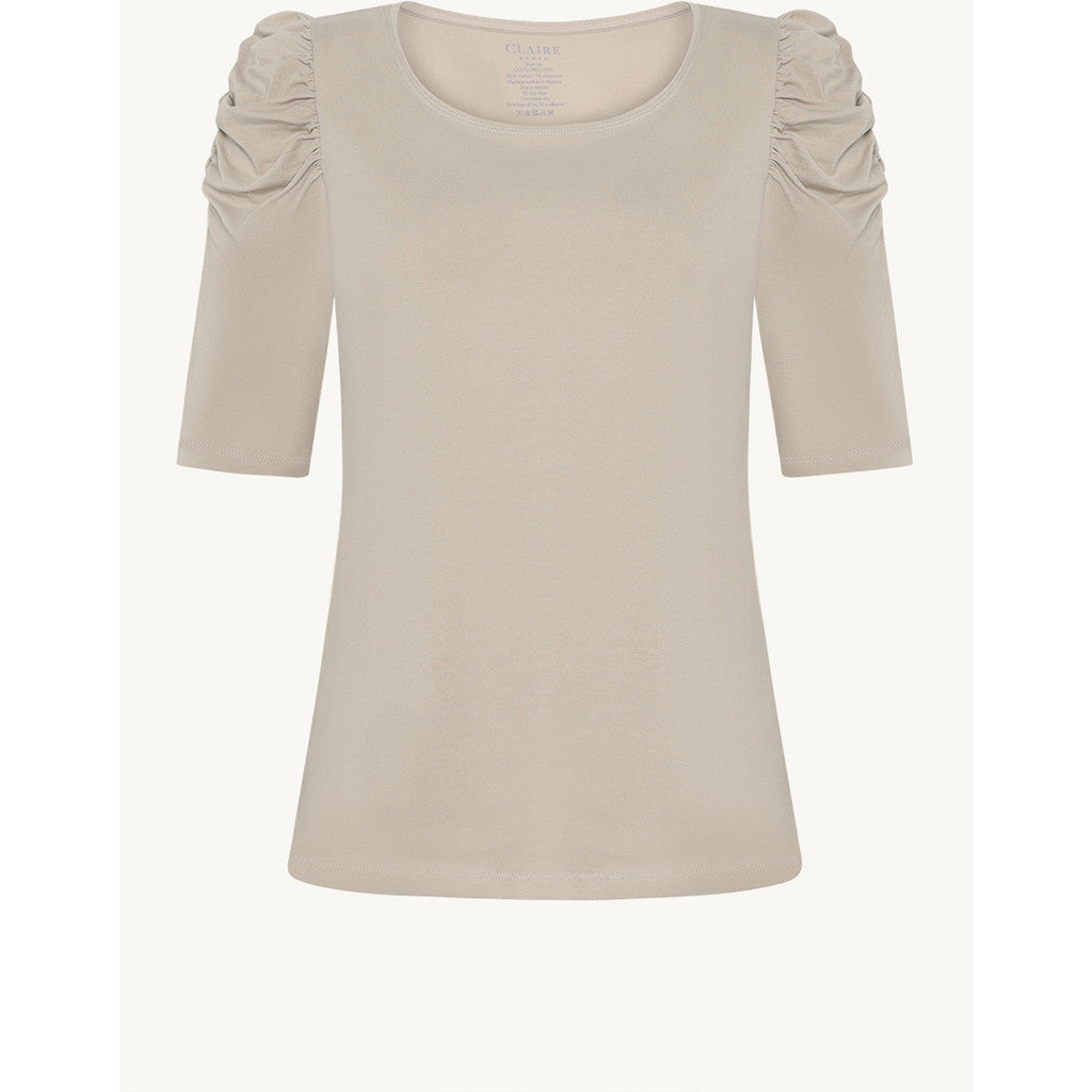 CLAIRE CWAdrienne draped T-Shirt T-shirt L/S 4538 Feather