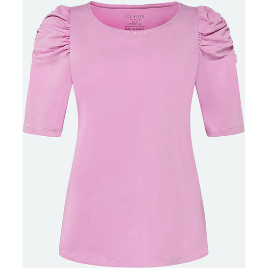 CLAIRE CWAdrienne draped T-Shirt T-shirt L/S 4712 Violet Ice