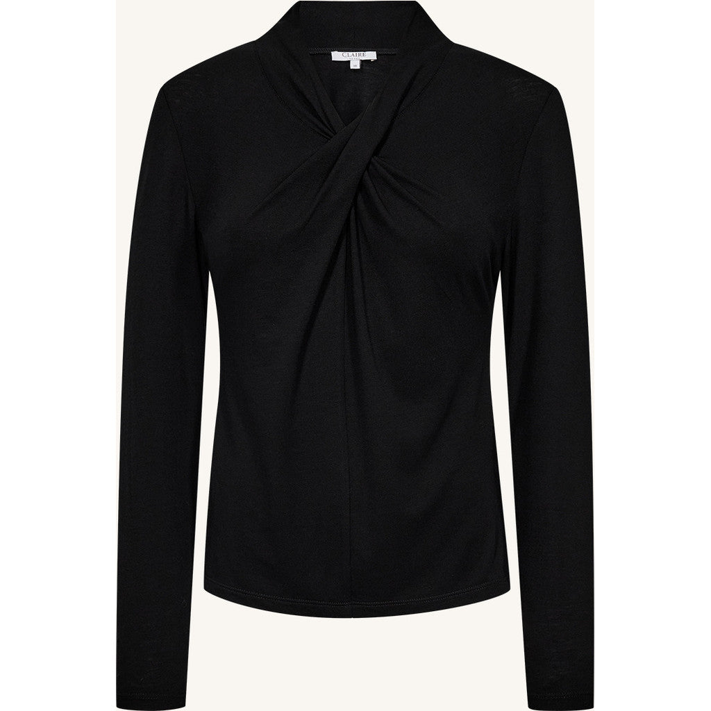 CLAIRE CWAlayah T-shirt L/S 03244 Black Biella