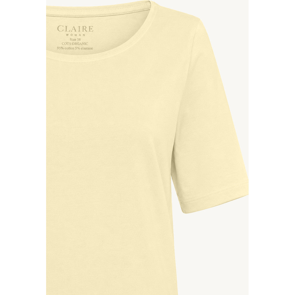 CLAIRE CWAmaryllis T-Shirt T-shirt L/S 4626 Pale Yellow