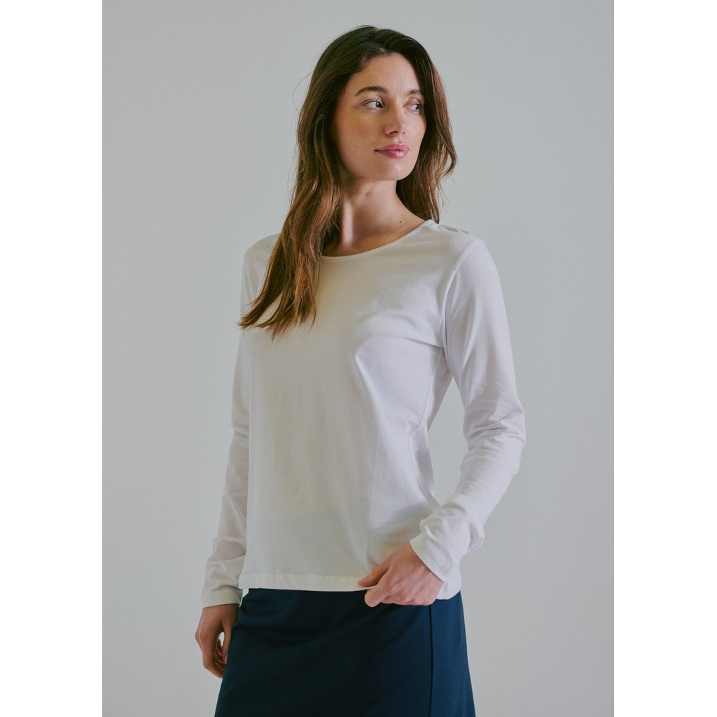 CLAIRE CWAmy T-shirt L/S 3246 White