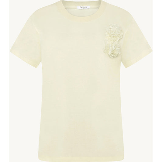 CLAIRE CWAndrea T-shirt S/S 3217 Gardenia