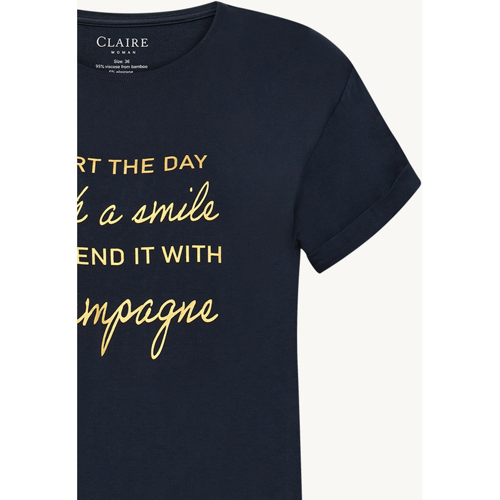 CLAIRE CWAoife T-shirt S/S 3151 Dark Navy