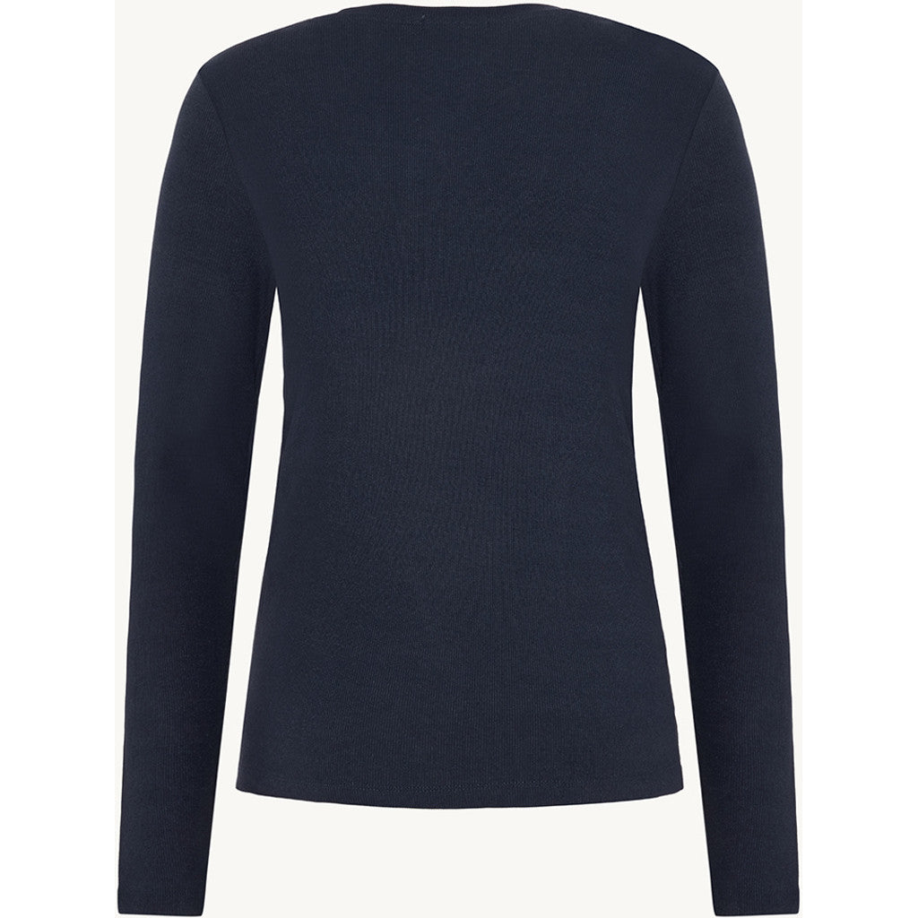 CLAIRE CWAshley T-shirt L/S 3151 Dark Navy