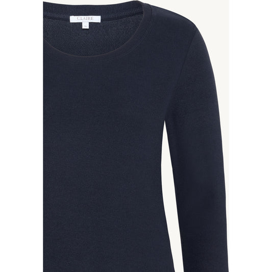 CLAIRE CWAshley T-shirt L/S 3151 Dark Navy