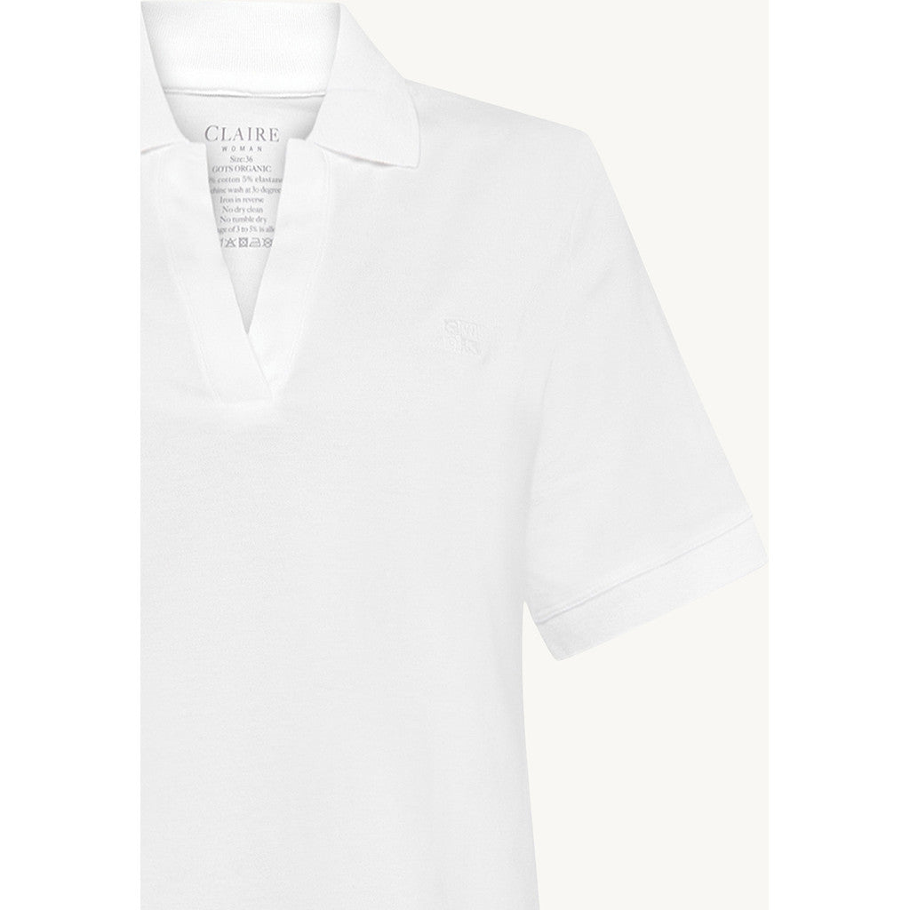 CLAIRE CWAubrielle Polo S/S 3246 White