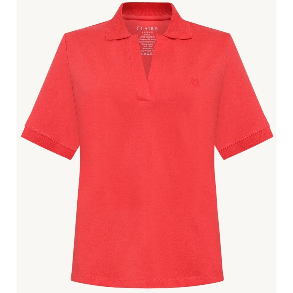 CLAIRE CWAubrielle Polo S/S 4352 Sweet Red