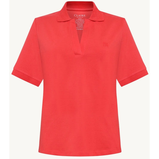CLAIRE CWAubrielle Polo S/S 4352 Sweet Red