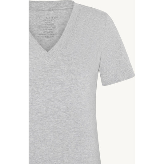 CLAIRE CWAurora T-shirt S/S 1218 Soft Grey Melange