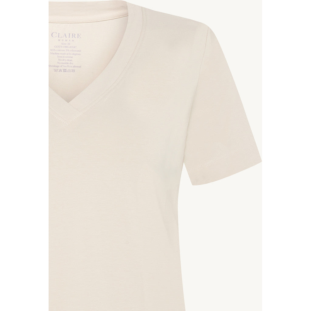 CLAIRE CWAurora T-shirt S/S 3261 Sand Stone