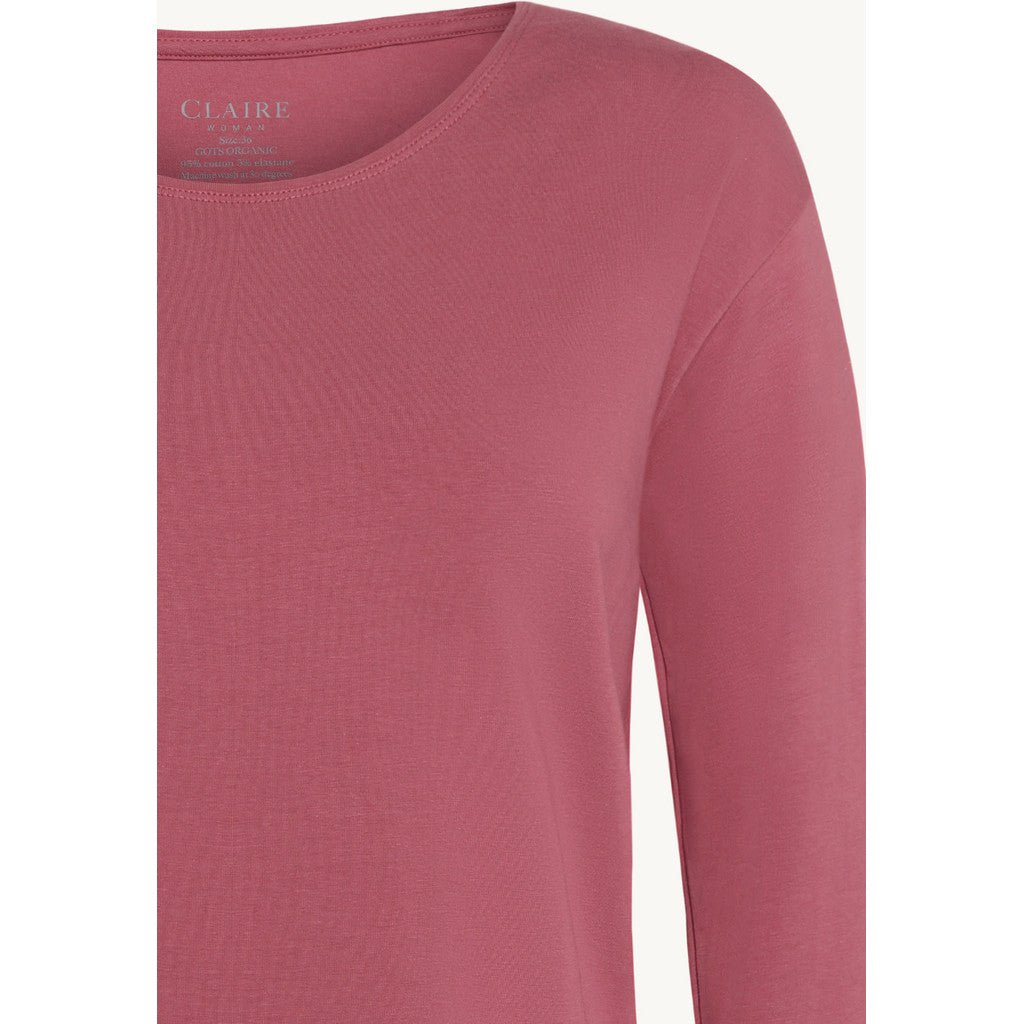 CLAIRE CWAzaria T-shirt L/S 3726 Rose Wine