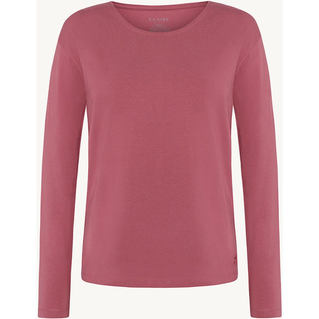 CLAIRE CWAzaria T-shirt L/S 3726 Rose Wine