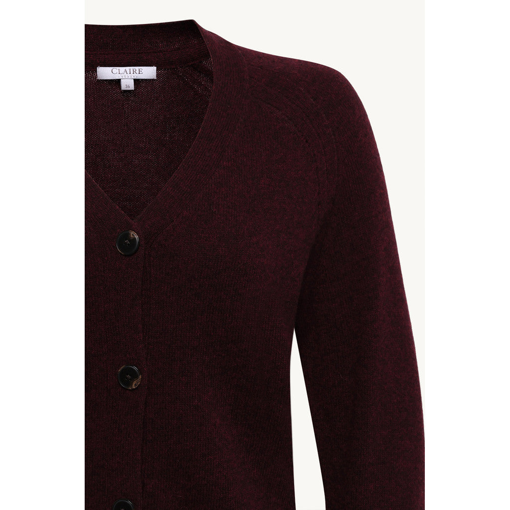 CLAIRE CWCaila Cardigan 13748 Wine Melange