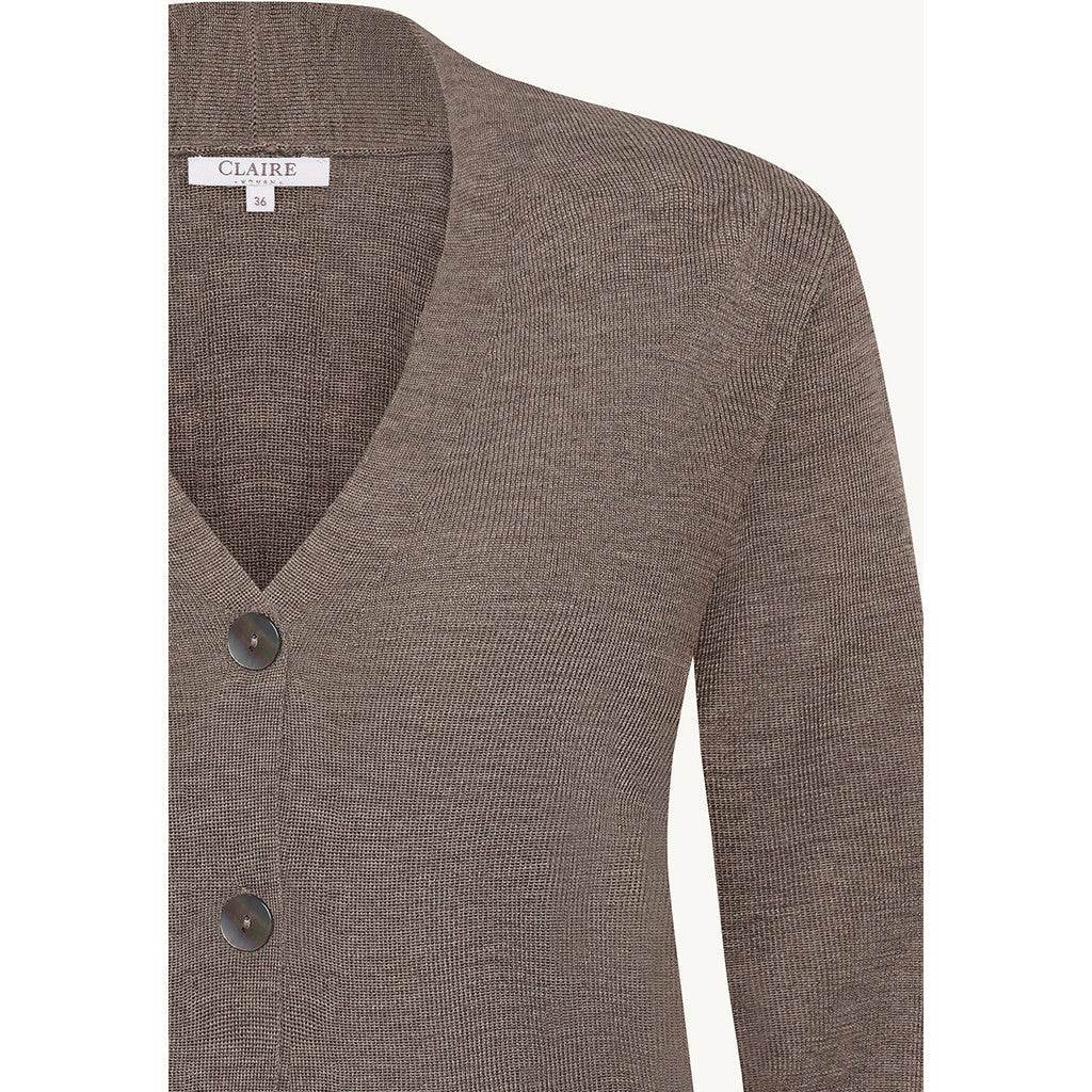 CLAIRE CWCait Cardigan 13578 Cacao Melange