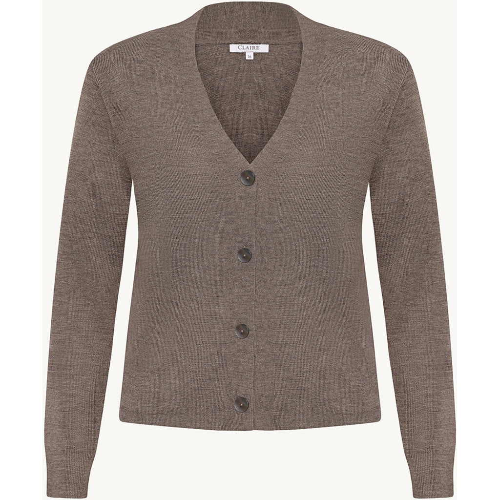 CLAIRE CWCait Cardigan 13578 Cacao Melange