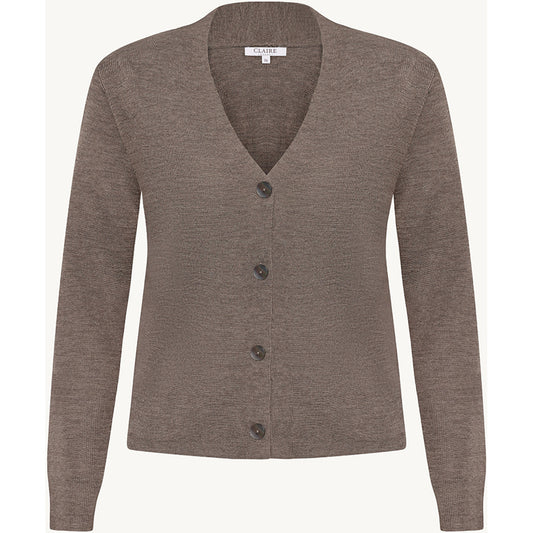 CLAIRE CWCait Cardigan 13578 Cacao Melange