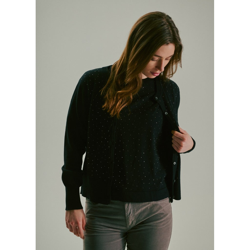 CLAIRE CWCamillaroze Cardigan 3244 Black