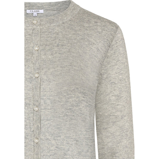 CLAIRE CWCamillaroze Cardigan 1218 Soft Grey Melange