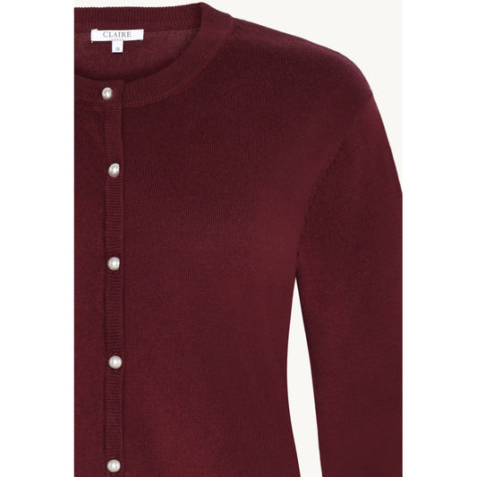 CLAIRE CWCamillaroze Cardigan 13748 Wine Melange