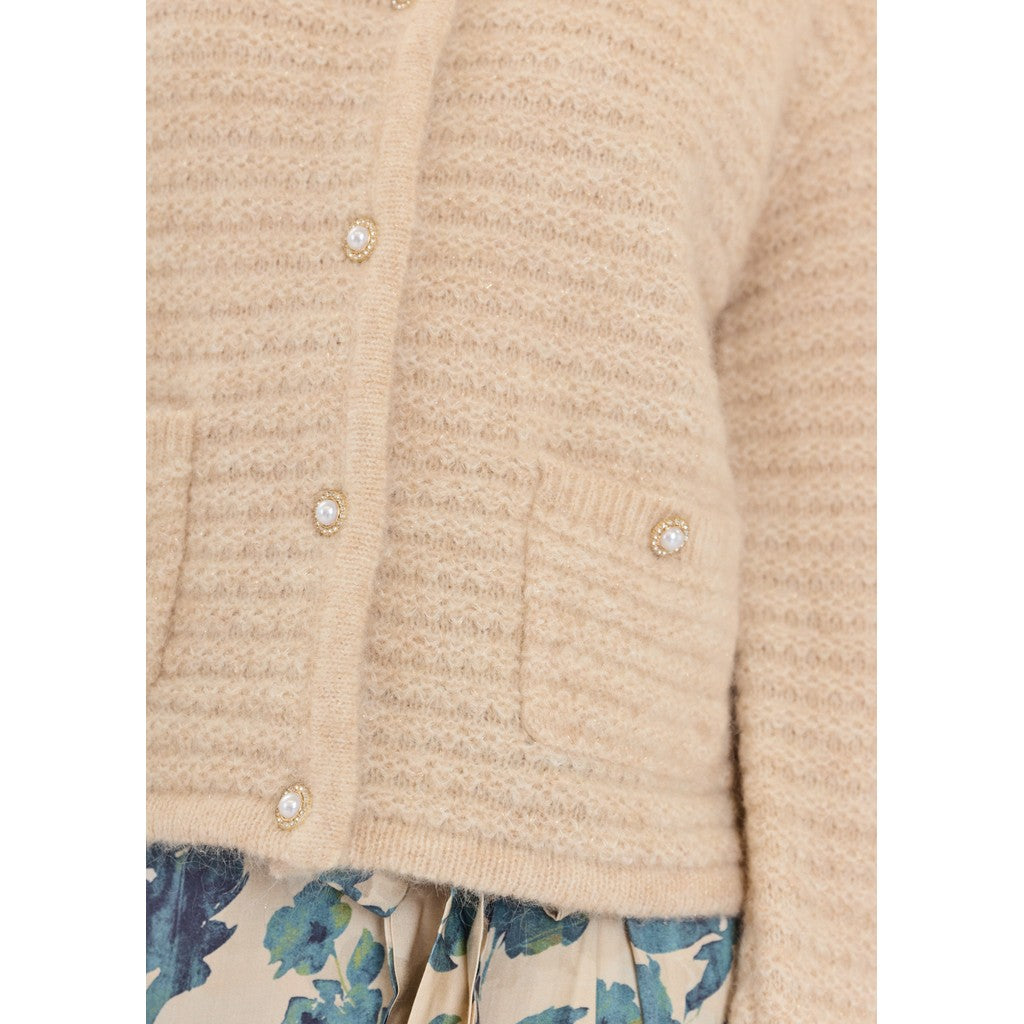 CLAIRE CWCasilda Cardigan 14505 Sand-Melange