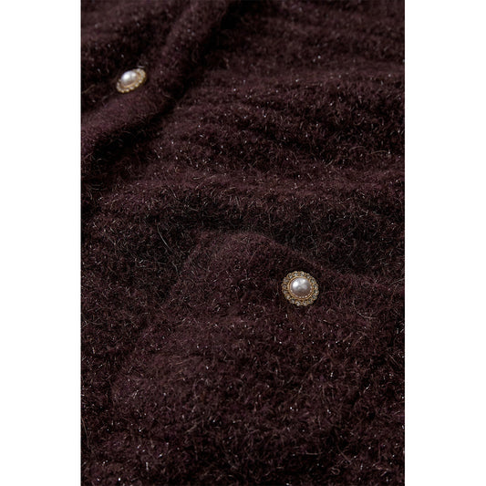 CLAIRE CWCasilda Cardigan 14565 Chocolate Melange