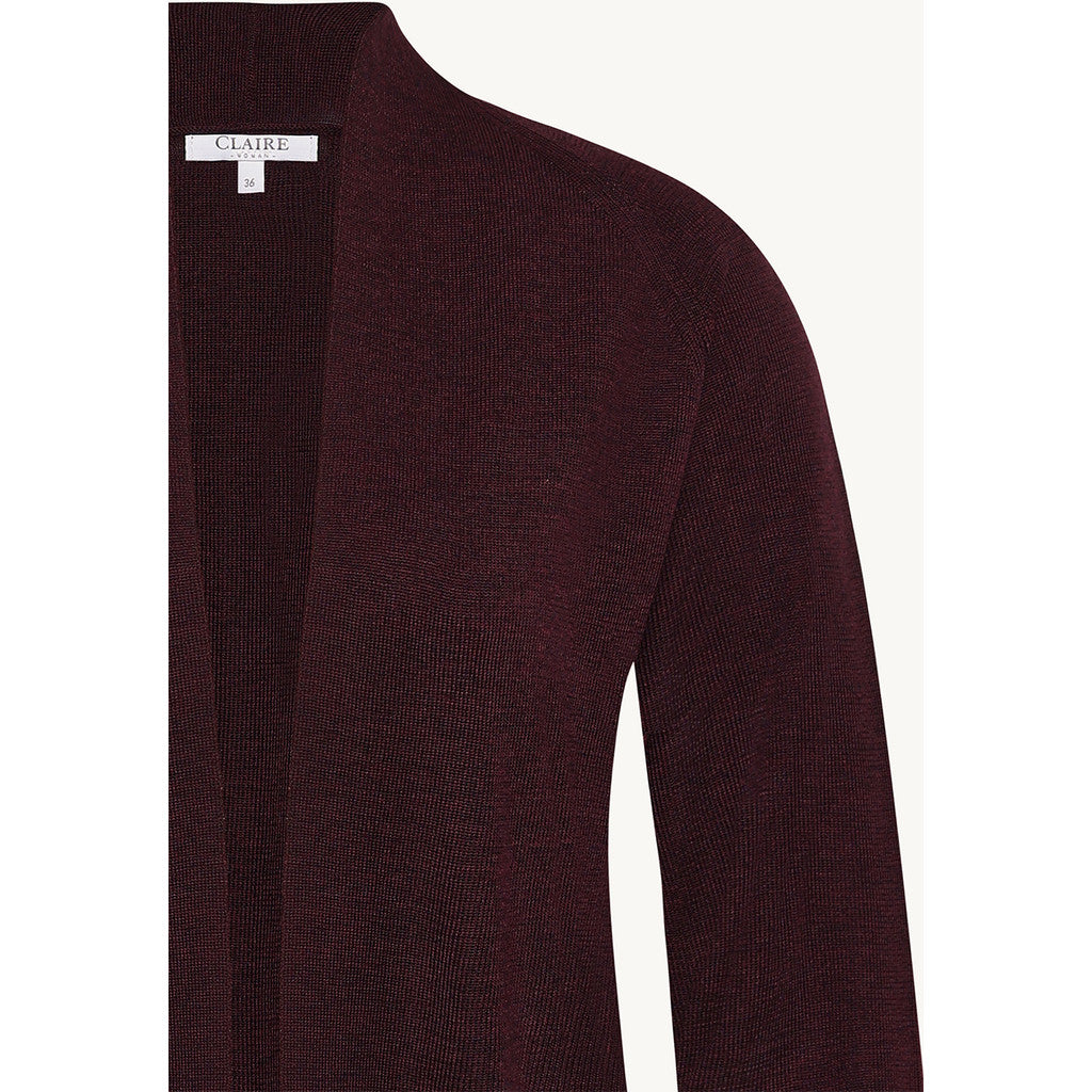 CLAIRE CWCeline Cardigan 13748 Wine Melange