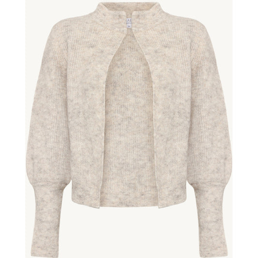 CLAIRE CWChelsea Cardigan 13272 Snow White Melange