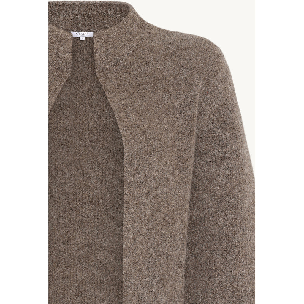 CLAIRE CWChelsea Cardigan 13578 Cacao Melange