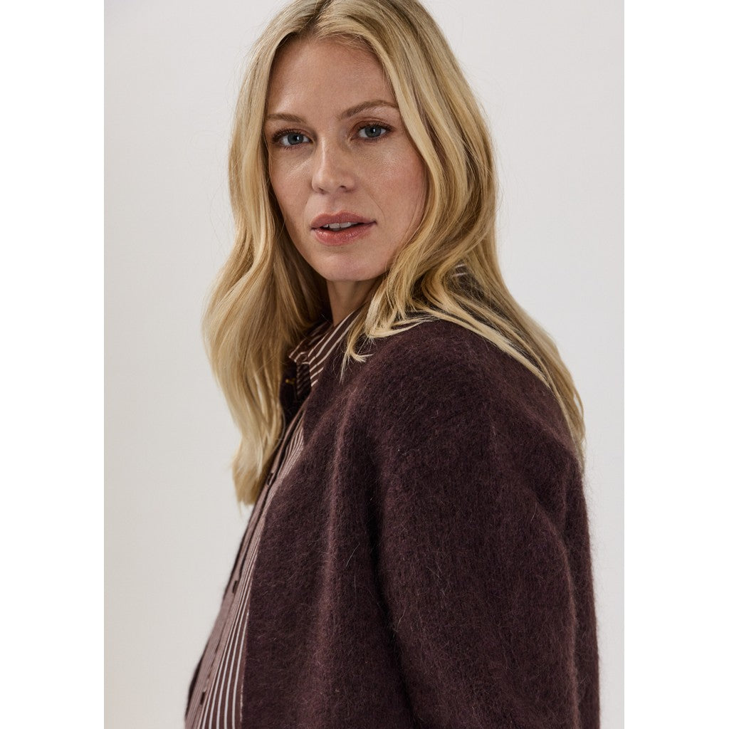 CLAIRE CWChelsea Cardigan 14565 Chocolate Melange