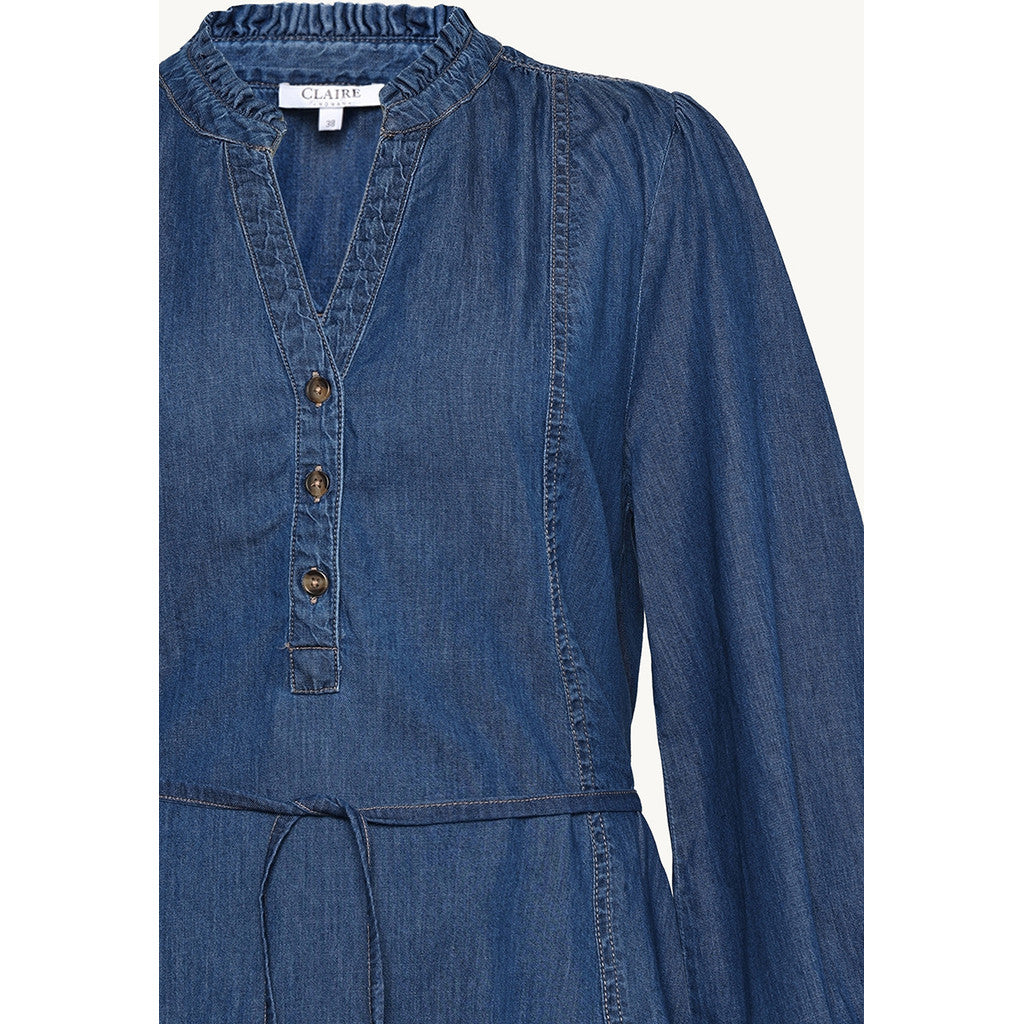CLAIRE CWDagmara Dresses 17 Medium Blue Denim
