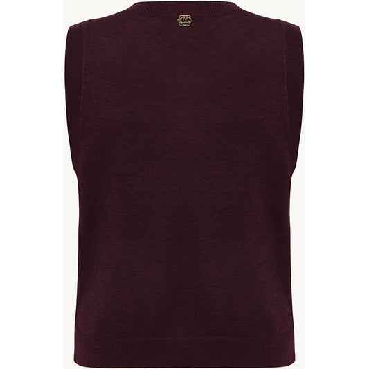 CLAIRE CWElissa Knitwear 13748 Wine Melange