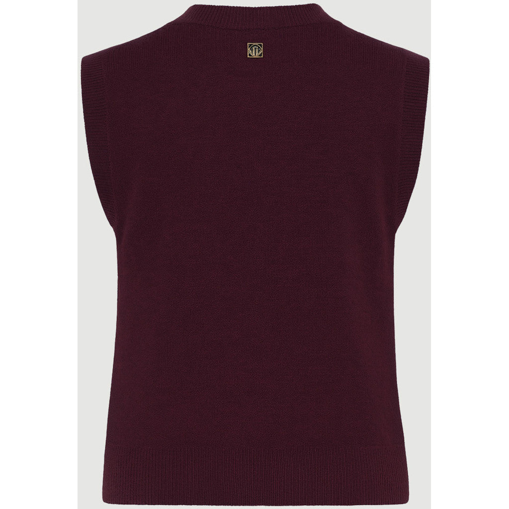 CLAIRE CWEllie Knitwear 13748 Wine Melange