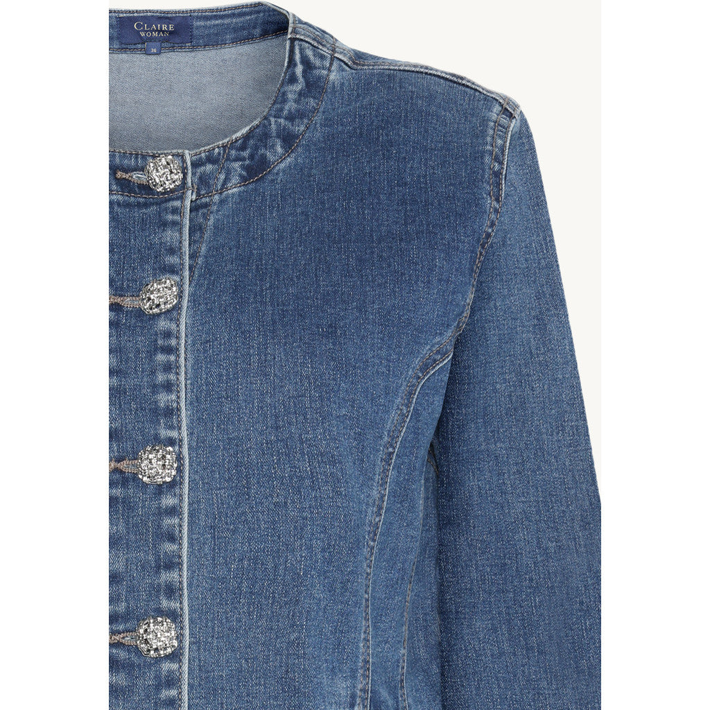 CLAIRE CWEugeinia Blazer 3015 Medium Blue Denim