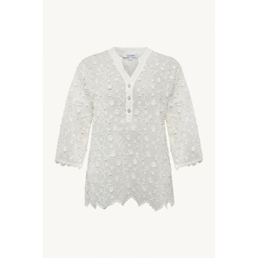 CLAIRE CWFlower Shirts 3217 Gardenia