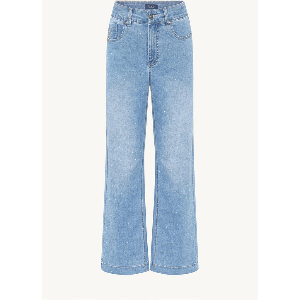 CLAIRE CWJanaya Trousers 3009 Light Blue Denim