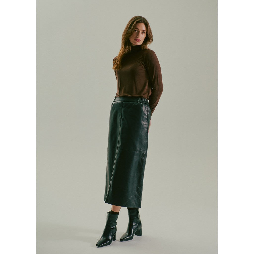 CLAIRE CWNugga Leather skirt Skirts 3244 Black