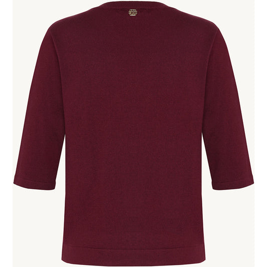 CLAIRE CWPaprika Pullover 13748 Wine Melange