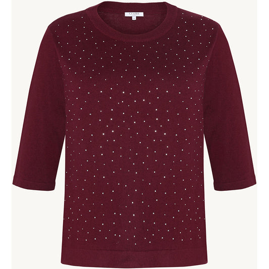 CLAIRE CWPaprika Pullover 13748 Wine Melange
