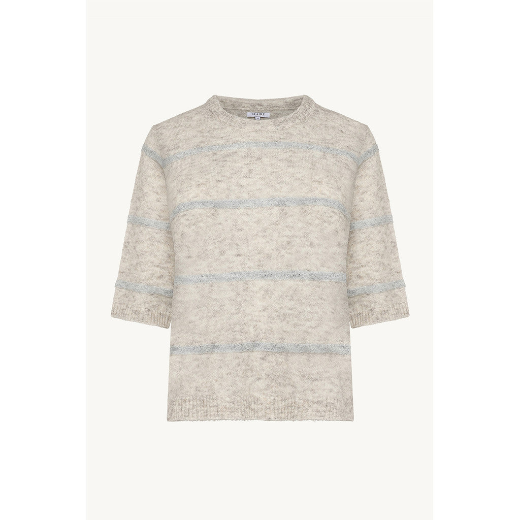 CLAIRE CWPareesa Pullover 13272 Snow White Melange