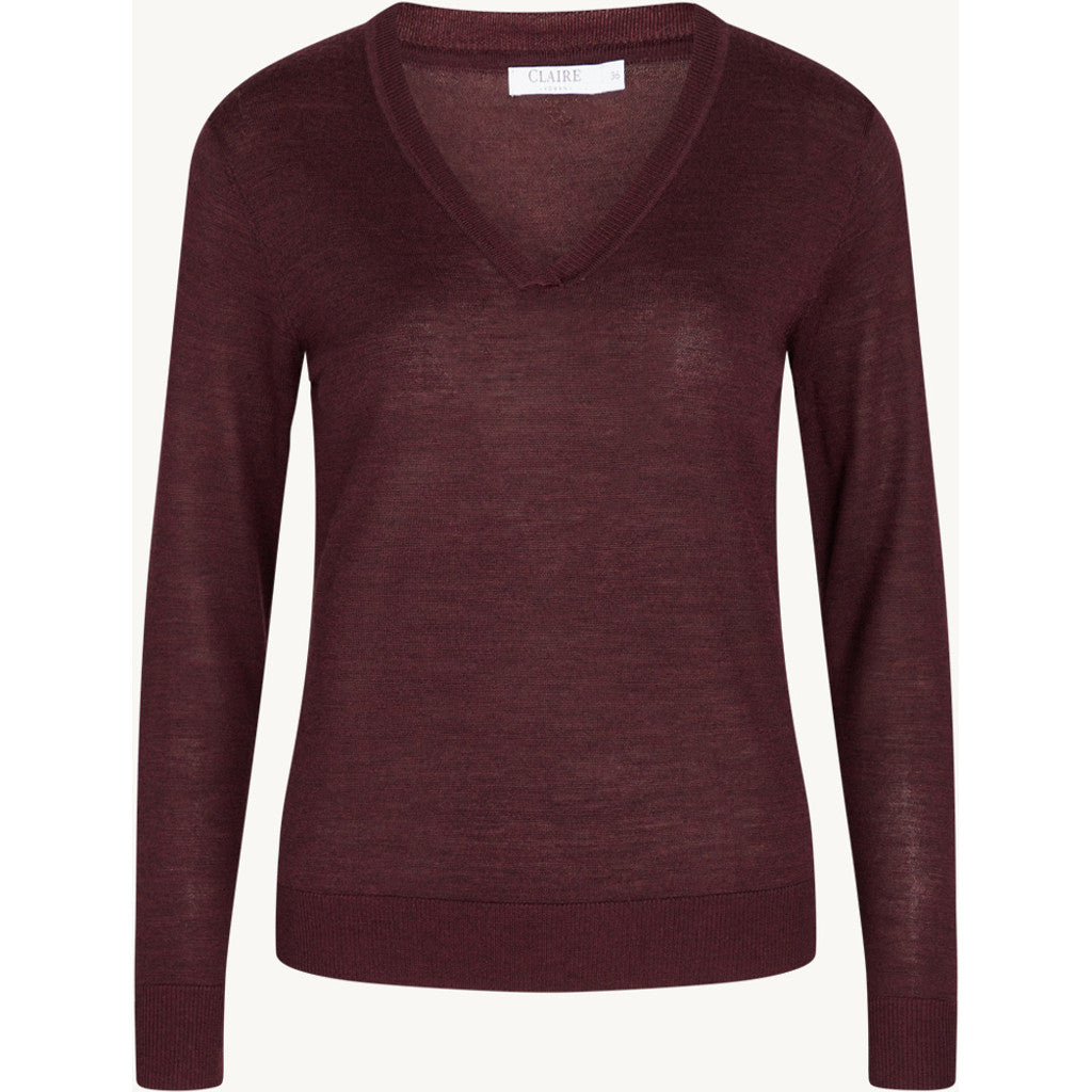 CLAIRE CWPatti Pullover 13748 Wine Melange