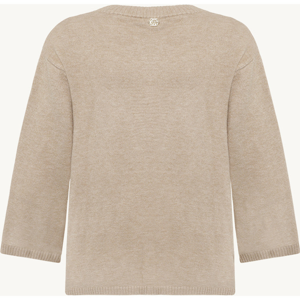 CLAIRE CWPeace Pullover 13272 Snow White Melange