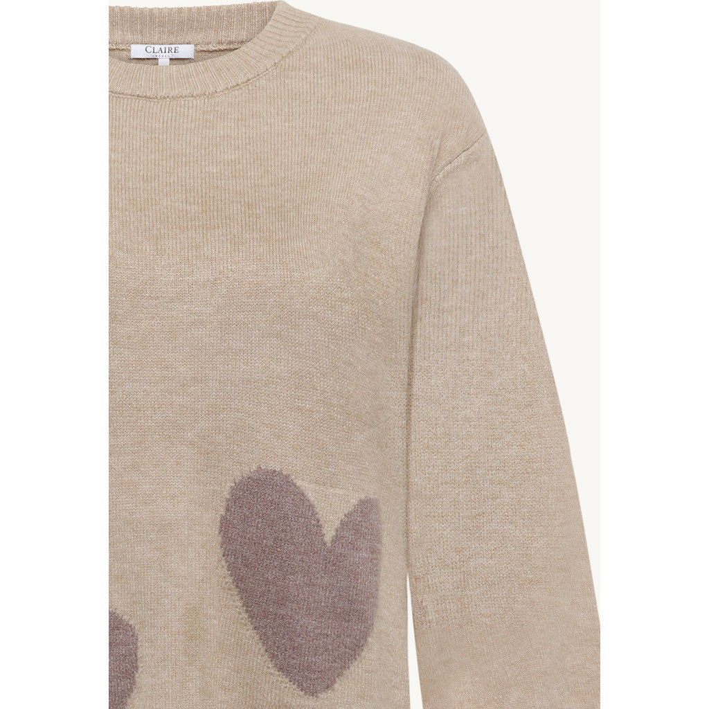 CLAIRE CWPeace Pullover 13272 Snow White Melange