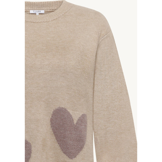 CLAIRE CWPeace Pullover 13272 Snow White Melange