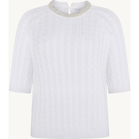CLAIRE CWPearline Pullover 3246 White